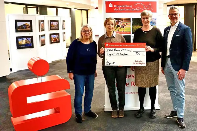 Bürgerstiftung unterstützt den Verein Forum Alter und Jugend