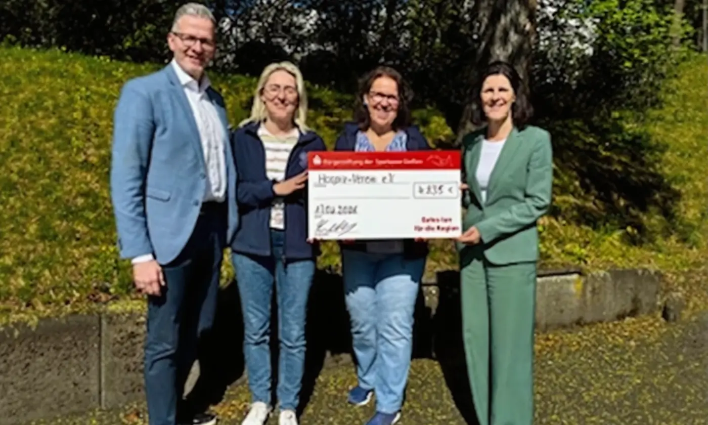 Bürgerstiftung der Sparkasse Gießen unterstützt Hospiz-Verein Gießen e.V.