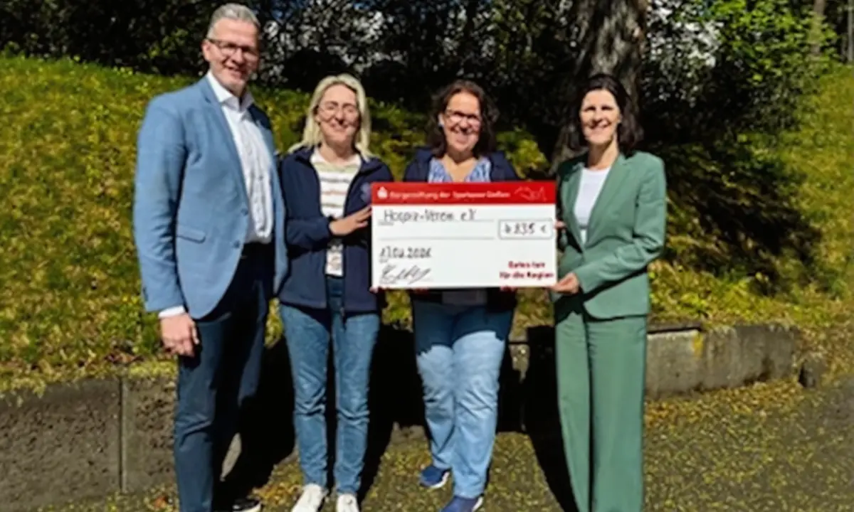 Bürgerstiftung der Sparkasse Gießen unterstützt Hospiz-Verein Gießen e.V.